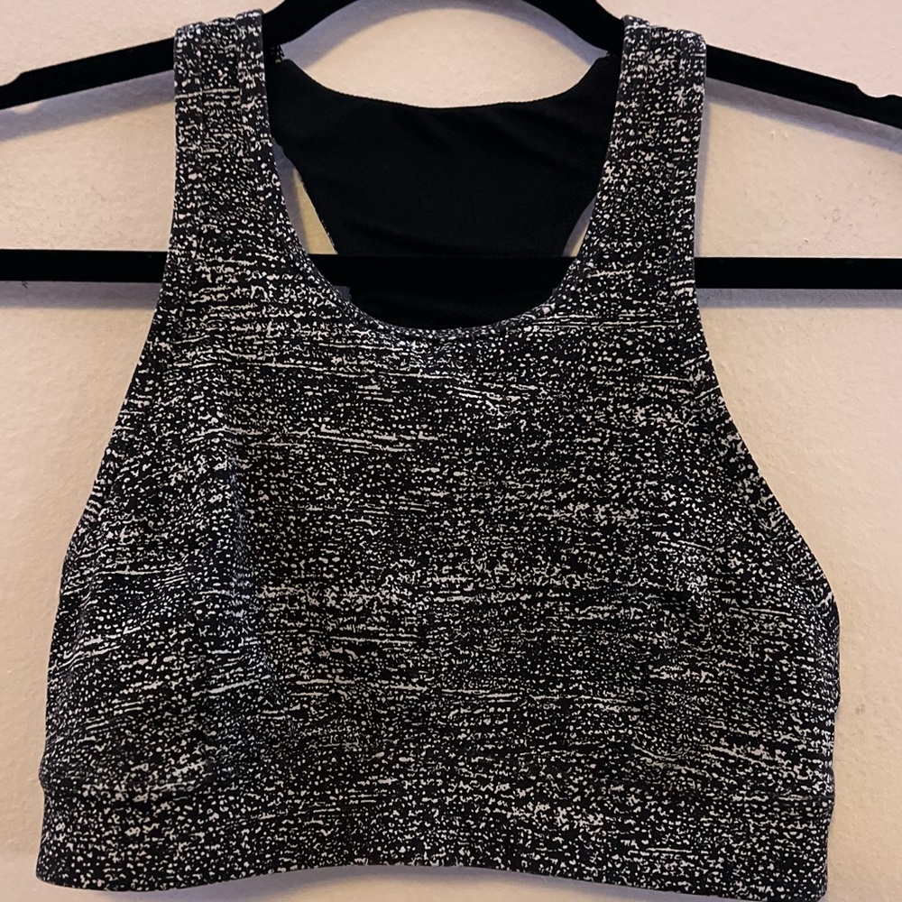 Lululemon Athletica Black and White Sports Bra